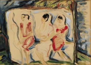 Irma Stern - Malay Women on a Bench