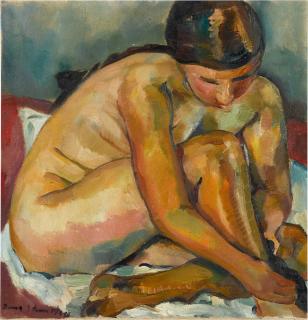 Irma Stern - Seated nude