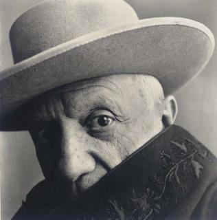 Irvin Penn - Pablo Picasso à l\'Hôtel Le Californie, Cannes