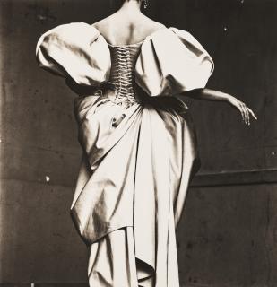 Irving Penn - Christian Lacroix, Duchesse satin dress, Paris, 1995