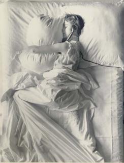 Irving Penn - Girl in Bed on Telephone (Jean Patchett), New York, 1949