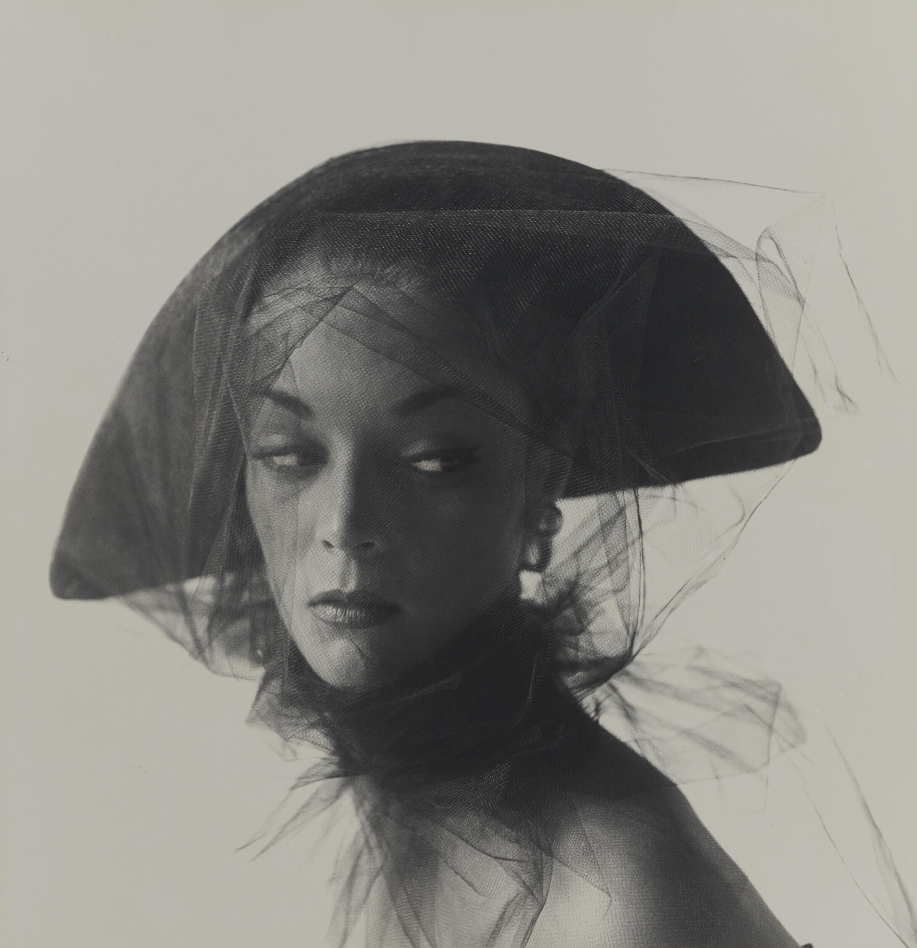 Irving Penn - Girl in Veiled Hat (Jean Patchett), New York, August 18, 1949