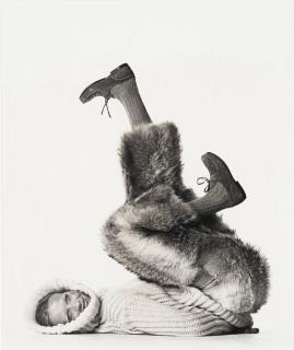 Irving Penn - Model Wearing Après-Ski Ensemble by Madame Grès