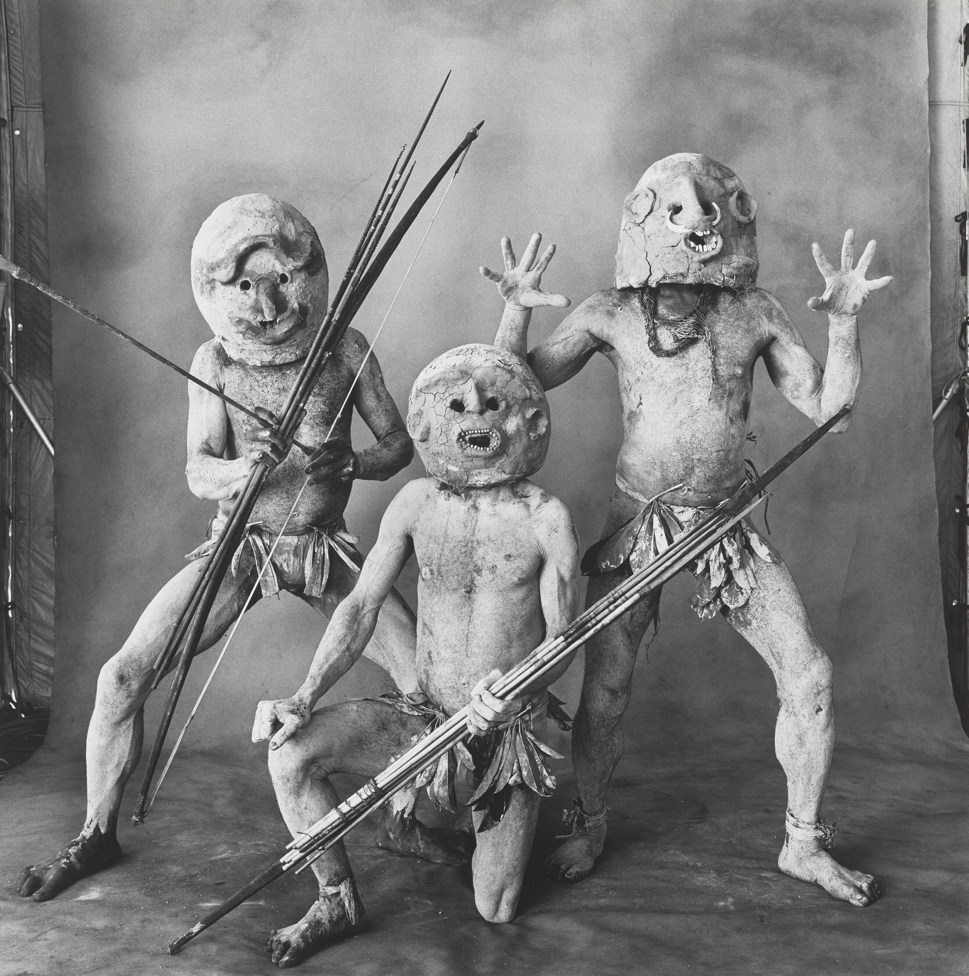 Irving Penn - Three Asaro Mud Men, New Guinea, 1970