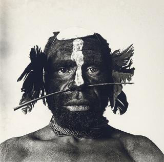 Irving Penn - Tribesman with Nose Ornament, New Guinea, 1970
