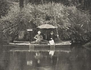 Irving Penn - Two men fishing from a boat (The Marne), 1966