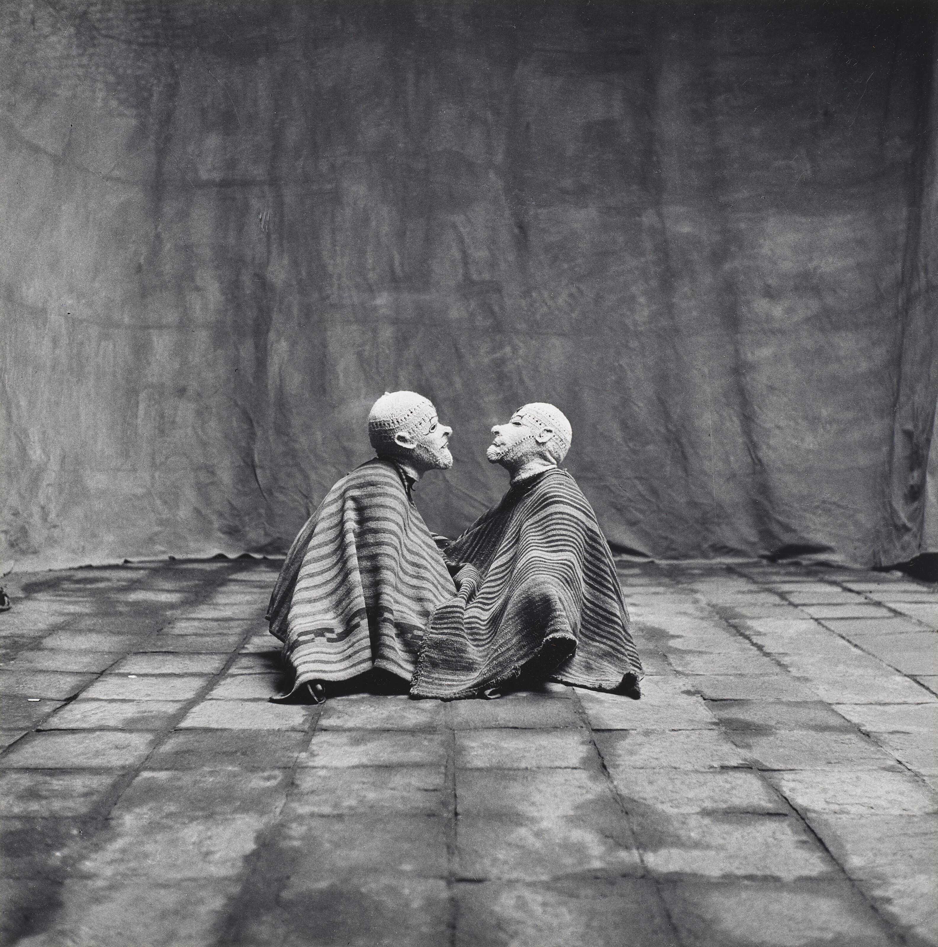 Irving Penn - Two Men in White Masks, Cuzco, Peru, 1948