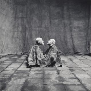 Irving Penn - Two Men in White Masks, Cuzco, Peru, 1948