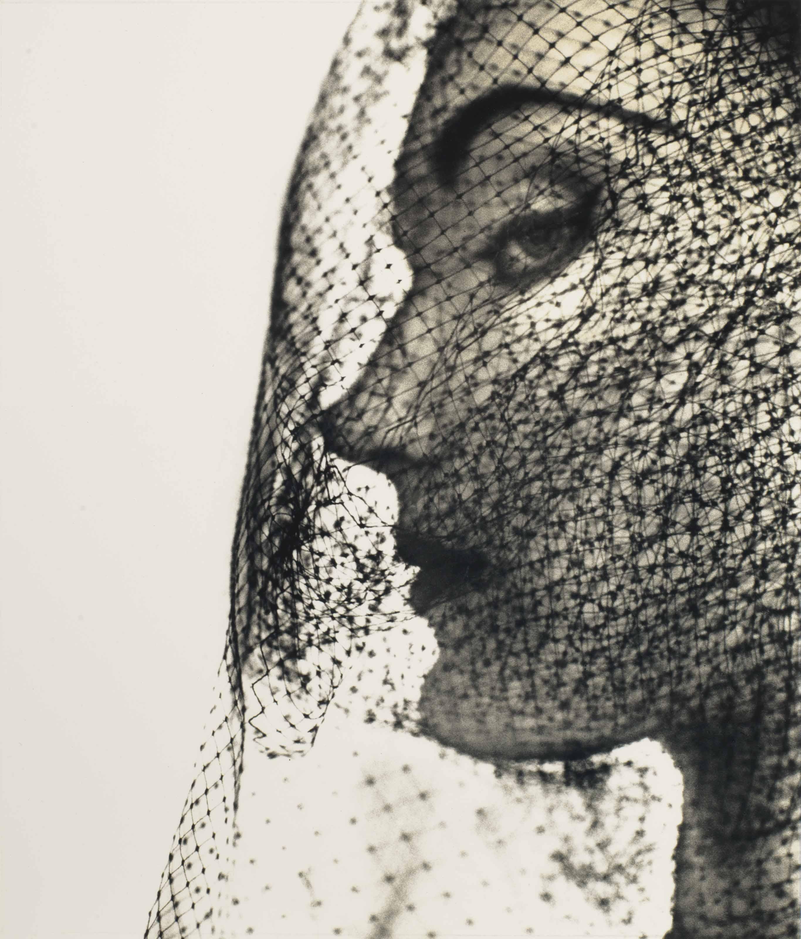 Irving Penn - Veiled Face (Evelyn Tripp), 1949
