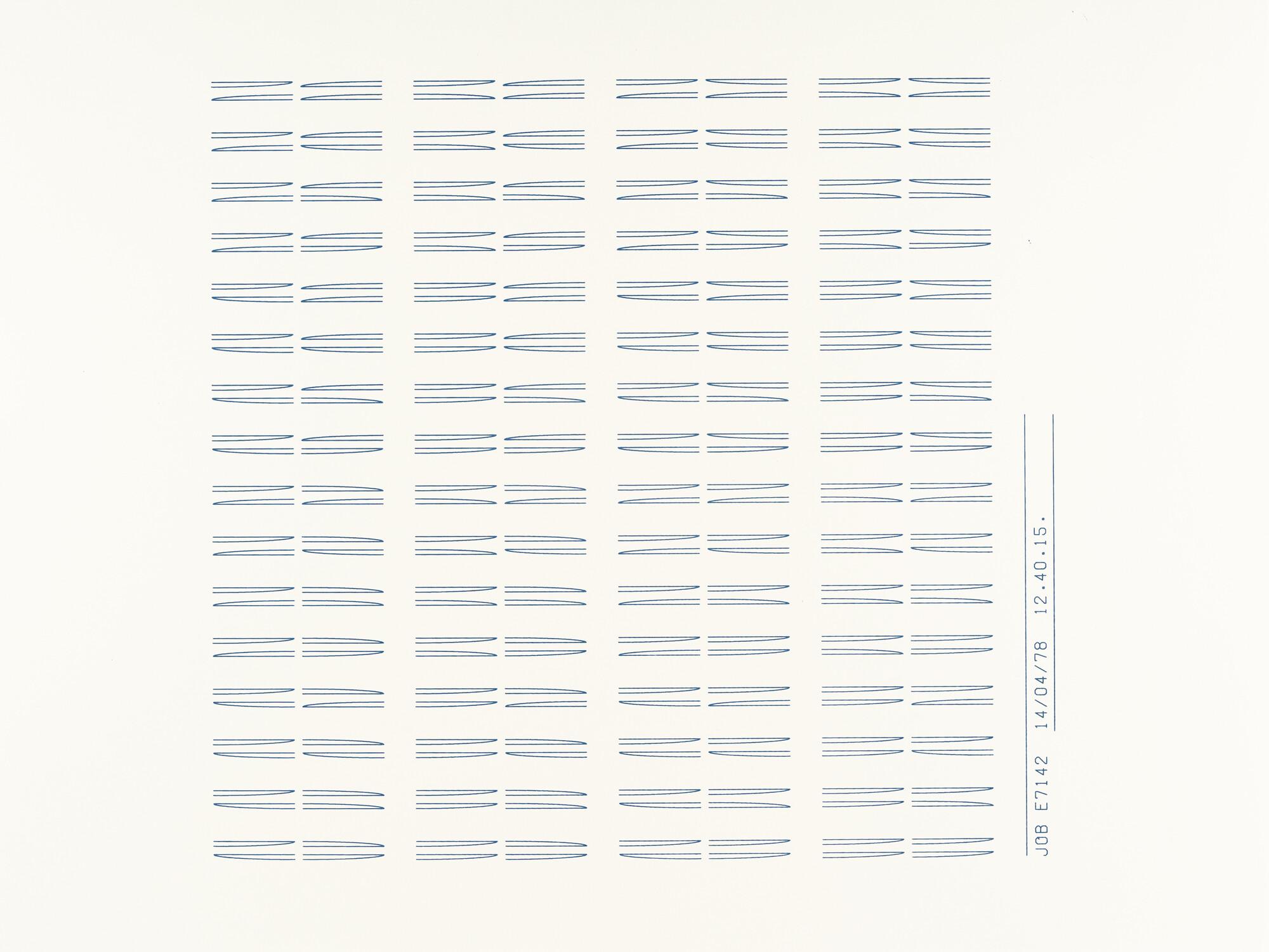 Isa Genzken - Ohne Titel (Roboterdruck)