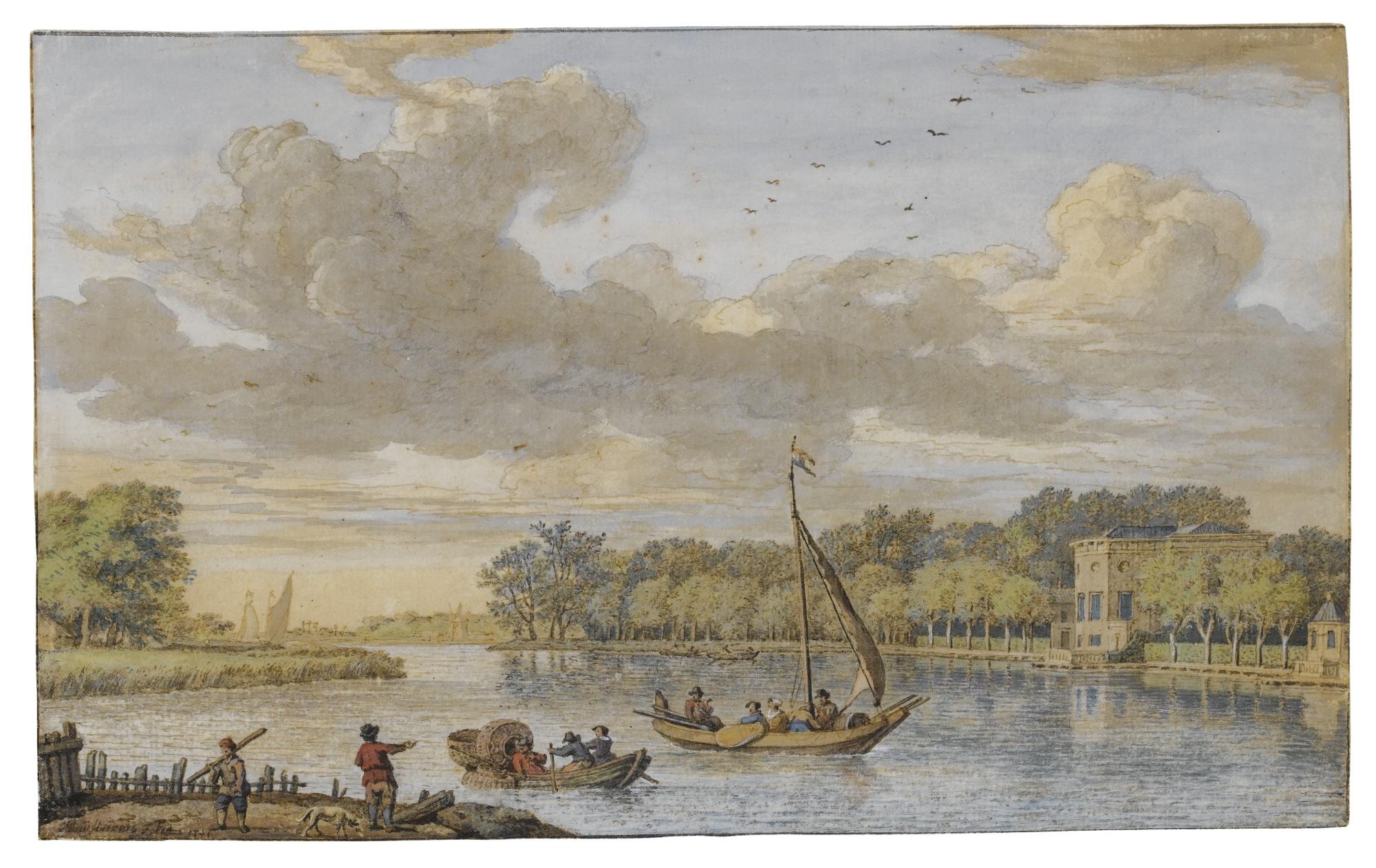 Isaac de Moucheron - View Of Spaarenhout, Near Haarlem