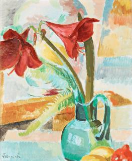 Isaac Grünewald - Still life with amaryllis
