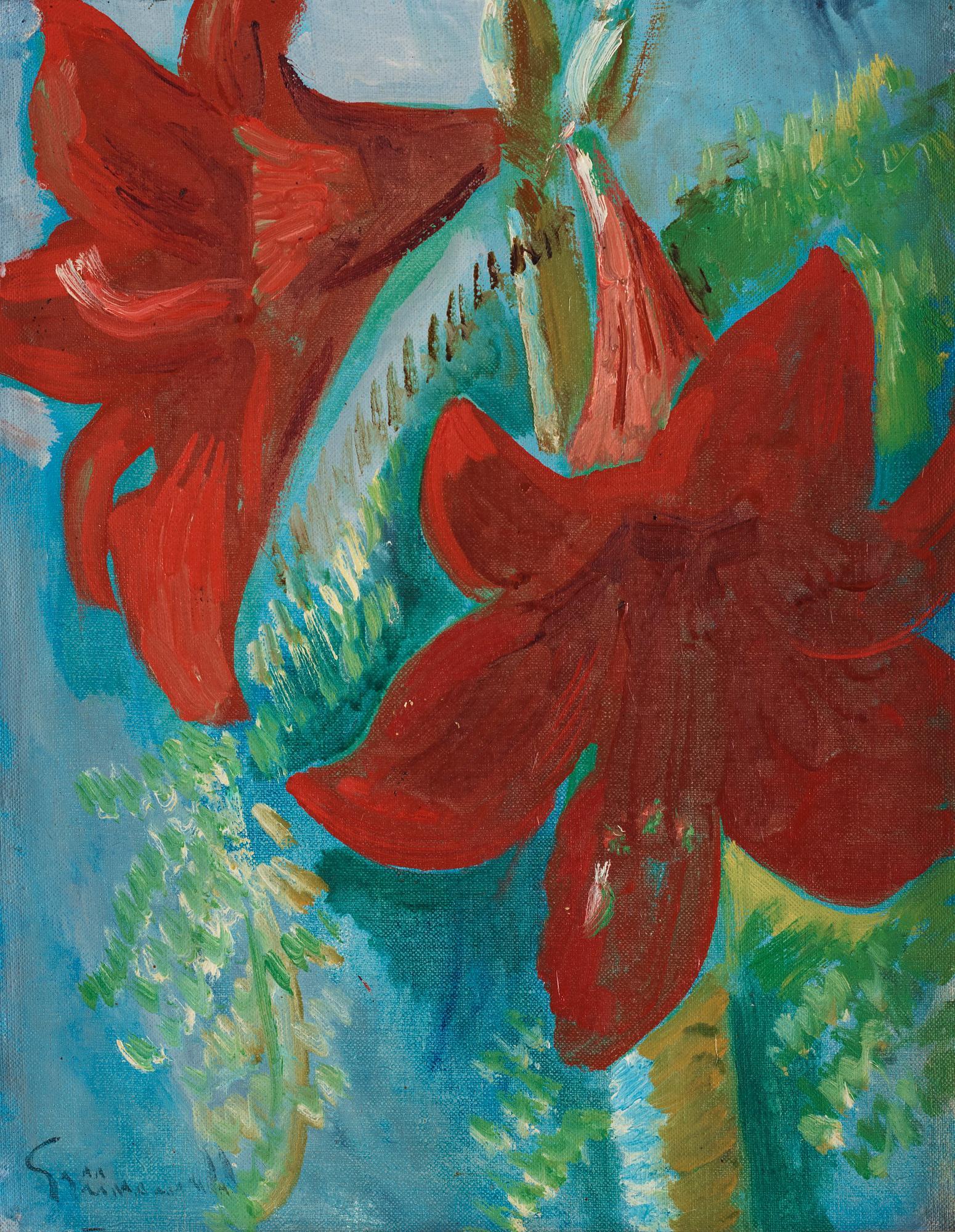 Isaac Grünewald - Still Life with Amaryllis