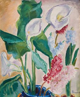 Isaac Grünewald - Still life with flowers