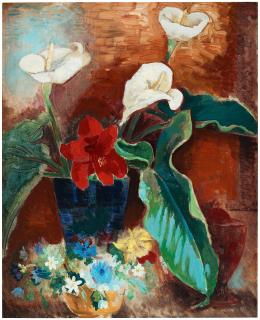 Isaac Grünewald - Still life with flowers