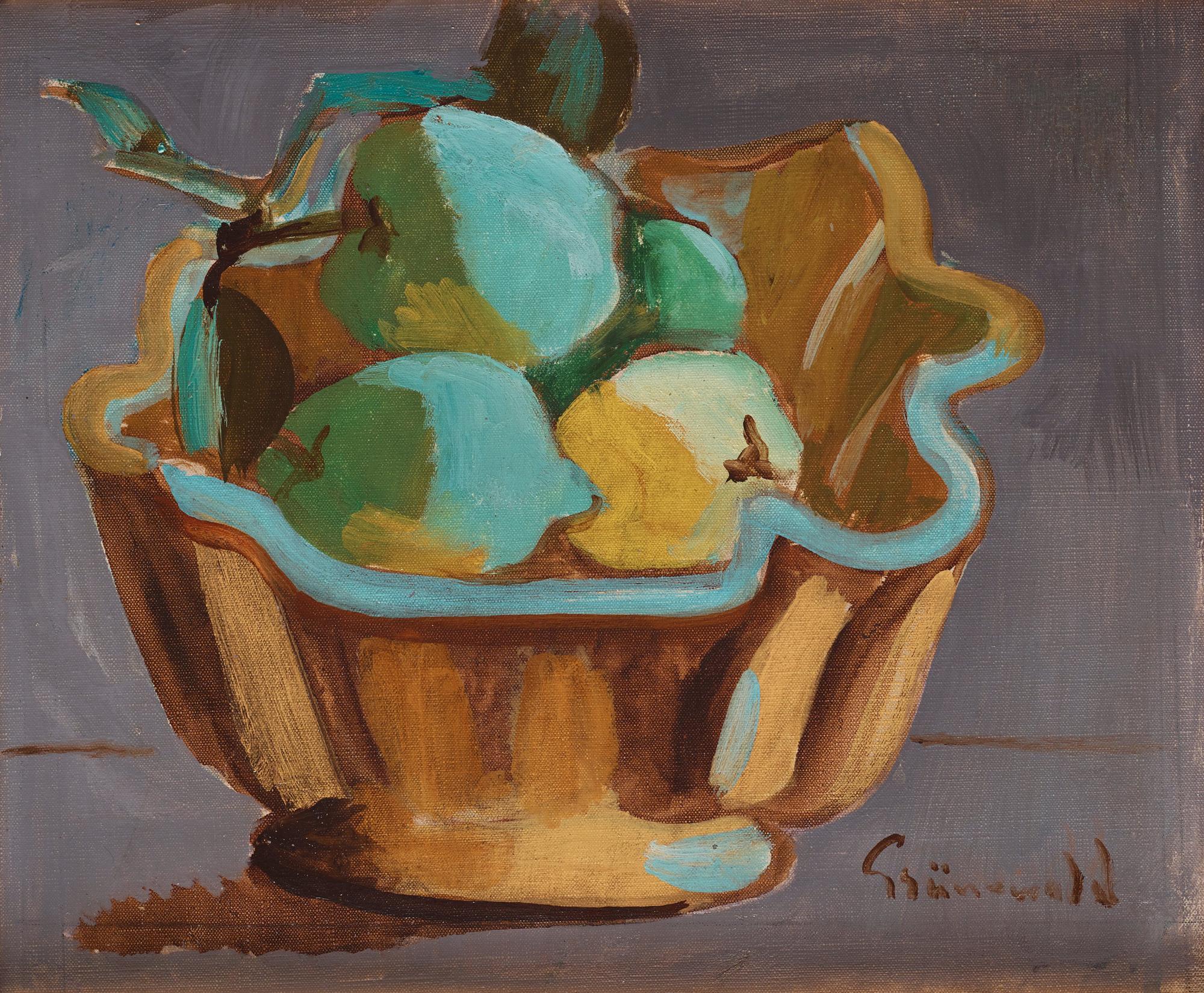 Isaac Grünewald - Still Life with Fruits in a Bowl