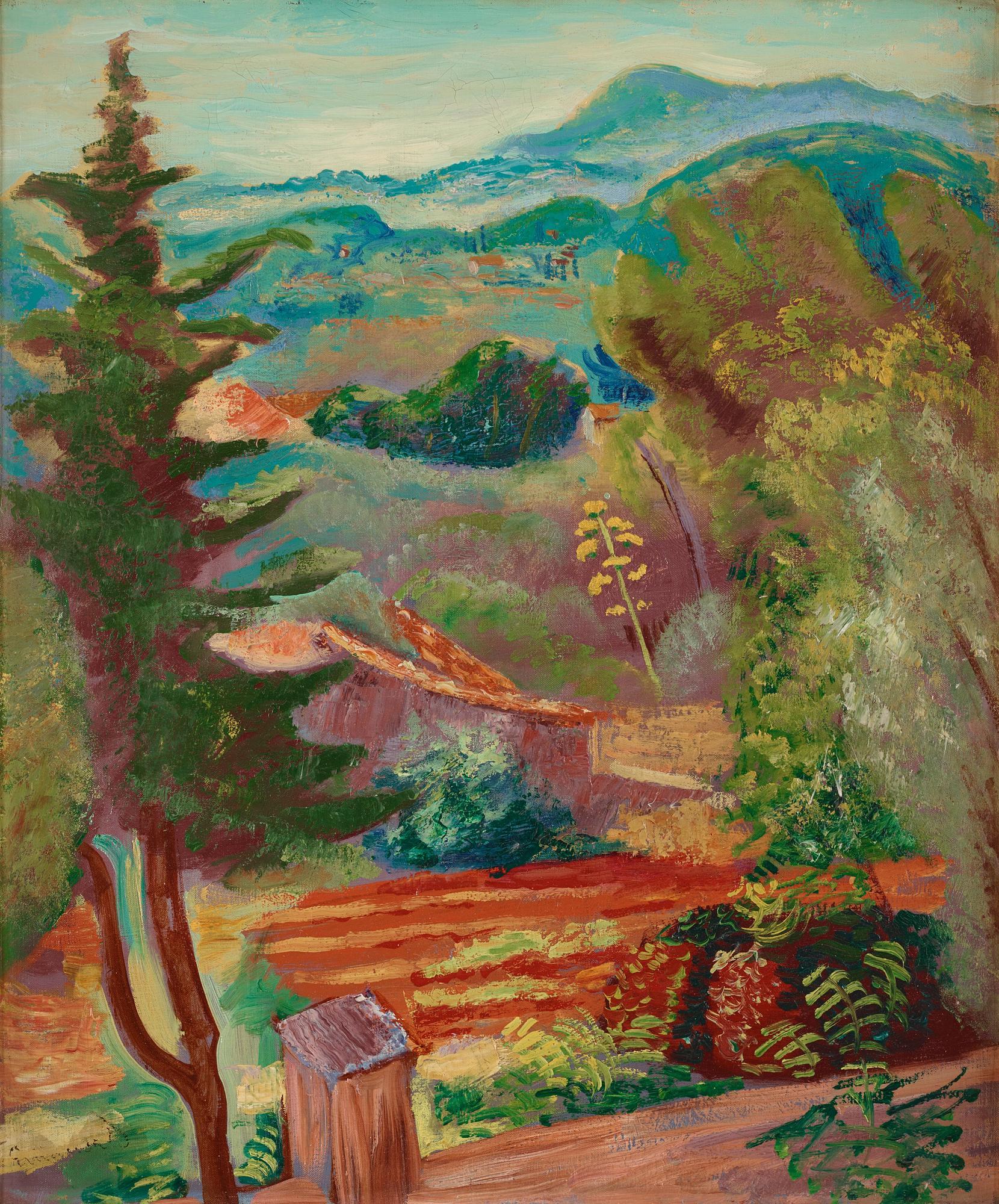 Isaac Grünewald - View of a Southern Landscape