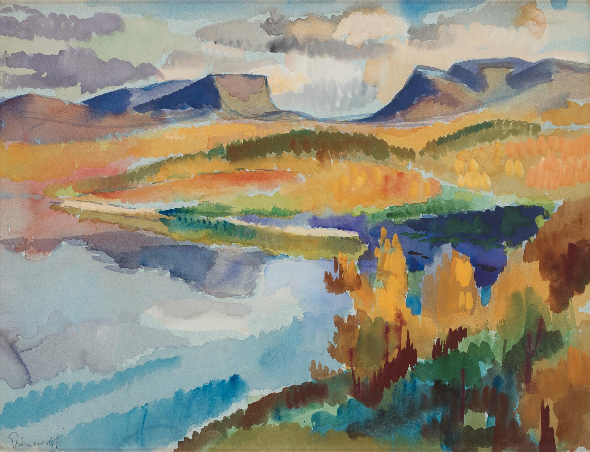 Isaac Grünewald - View over Lapporten.