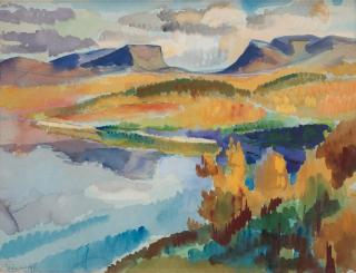 Isaac Grünewald - View over Lapporten.