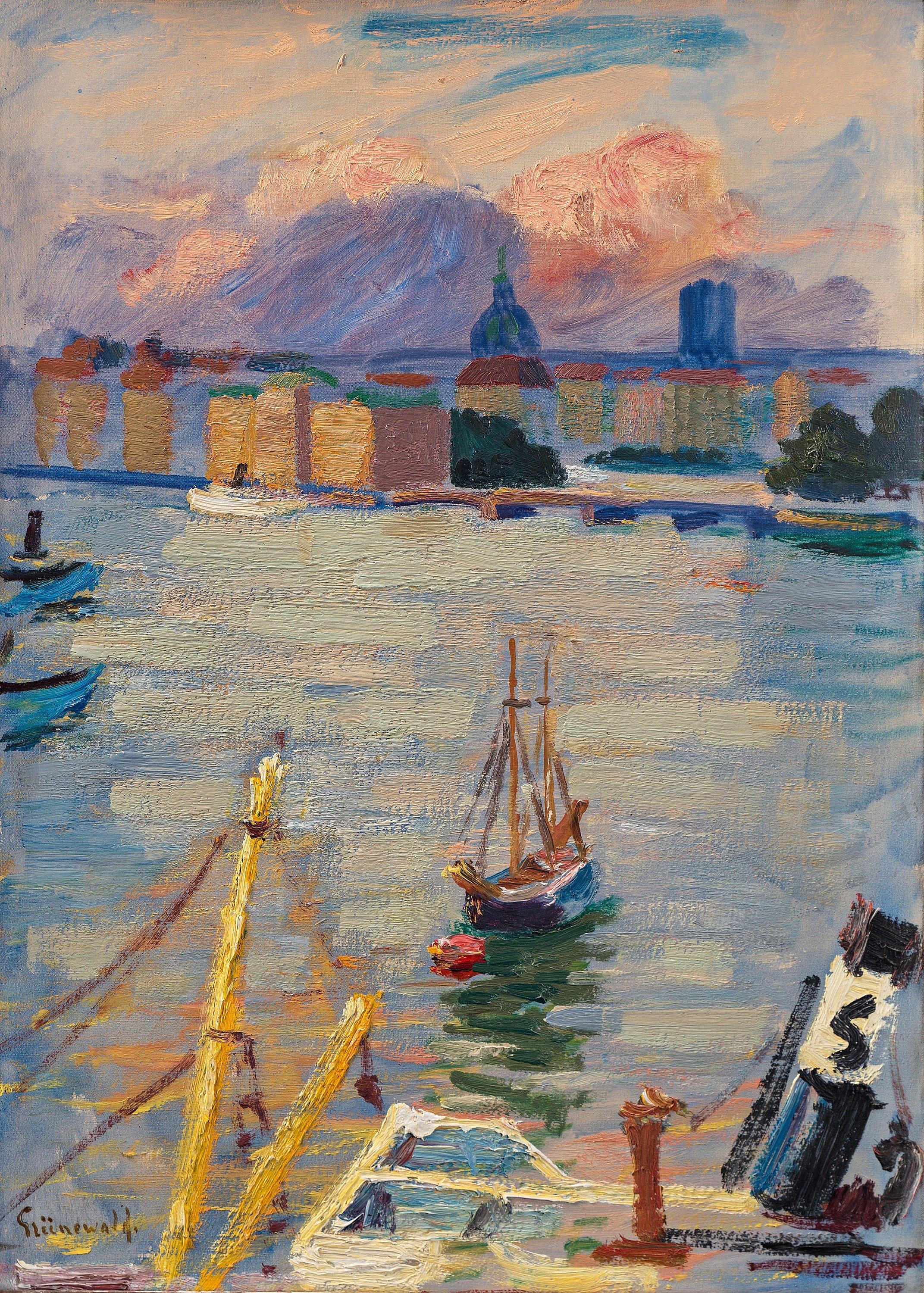 Isaac Grünewald - View over Stockholm