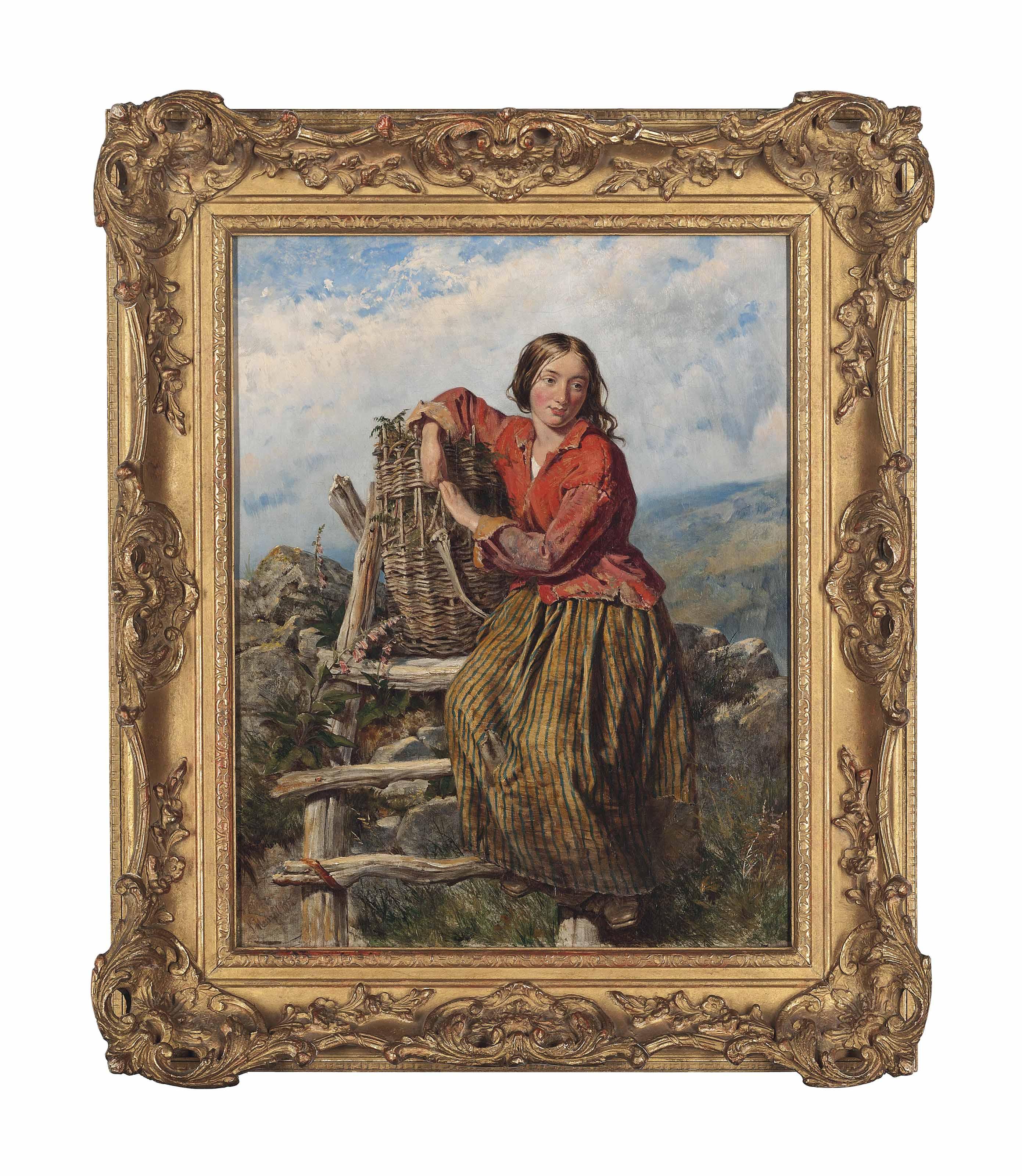 Isaac Henzell, R.B.A. - The Fern Gatherer