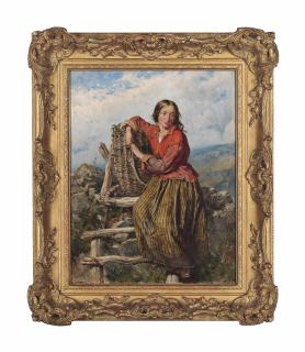 Isaac Henzell, R.B.A. - The Fern Gatherer