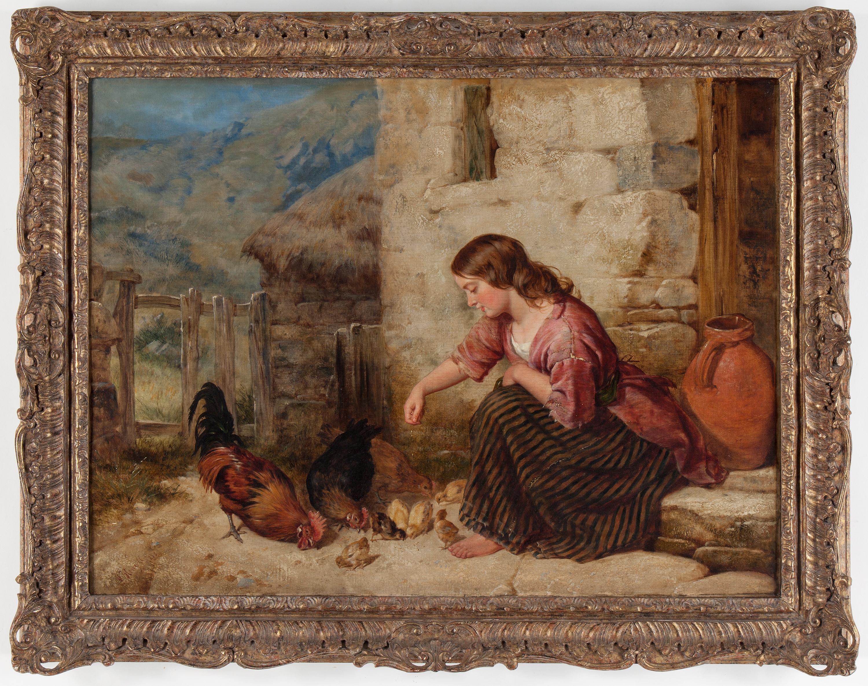 Isaac Henzell - Feeding the chickens