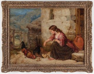 Isaac Henzell - Feeding the chickens