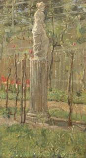 Isaac Israels - A classical statue in a park