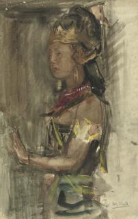 Isaac Israels - A Javanese dancer