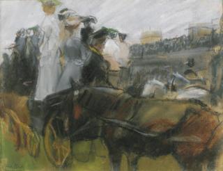 Isaac Israels - At the Longchamps races, Paris