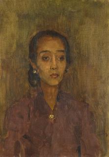Isaac Israels - Dutch portrait Of A Javanese Woman