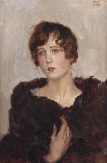 Isaac Israels - Gertie In A Fur Coat