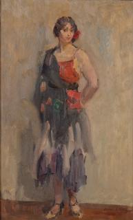 Isaac Israels - Standing girl
