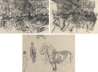 Isaac Israels - Study of a horses