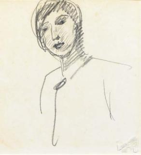 Isaac Israels - Study of a young woman; and Study of two young women