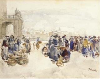 Isaac Lazarus Israels - The market