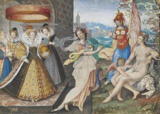 Isaac Oliver - Elizabeth I and the Three Goddesses