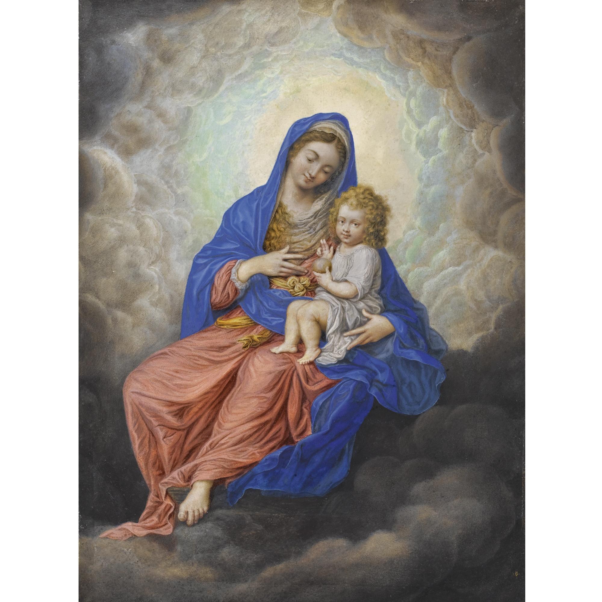 Isaac Oliver - Madonna And Child In Glory