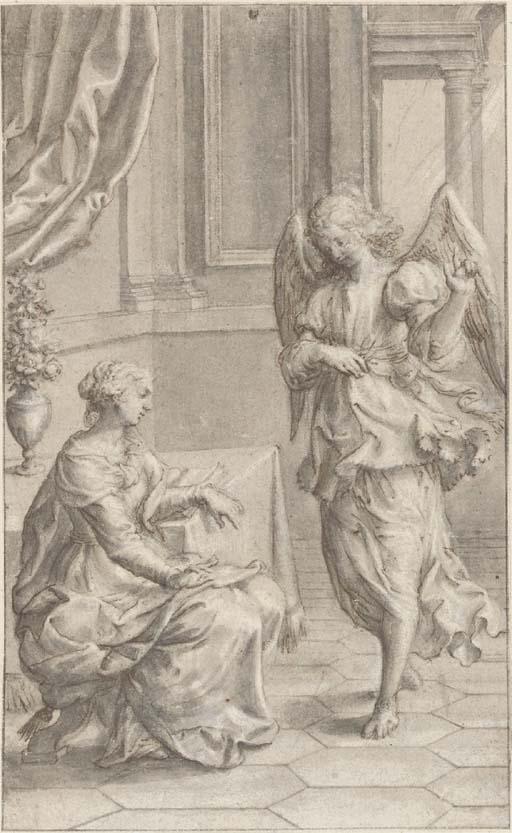 Isaac Oliver - The Annunciation