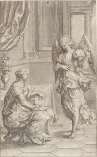 Isaac Oliver - The Annunciation