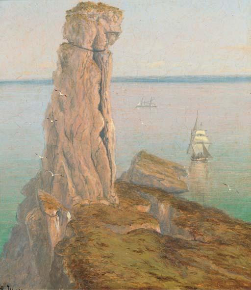 Isaac Walter Jenner - The Bumble Rock, Cornwall; And Mullion Gull Rock, Cornwall