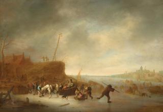 Isaack van Ostade - Winter in Holland