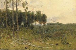 Isaak Il\'Ch Levitan - Wooded Landscape