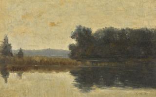 Isaak Ilich Levitan - Evening By The Lake