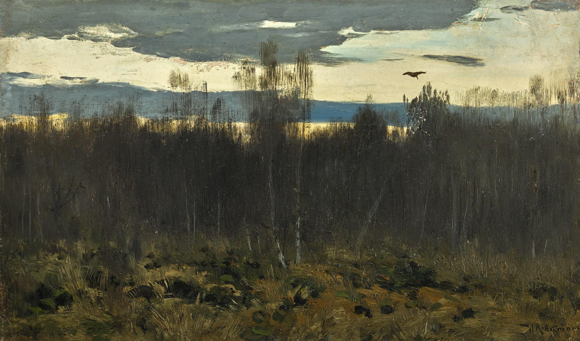 Isaak Ilich Levitan - Evening, Study