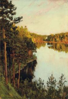 Isaak Il\'Ich Levitan - Lake In The Forest