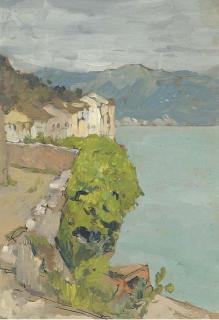 Isaak Il\'Ich Levitan - View Of A Coastal Village