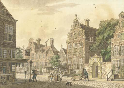 Isaak Ouwater - A Marketplace In A Dutch Village