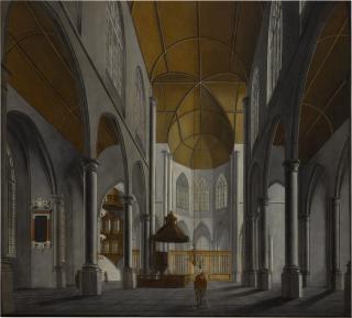 Isaak van Nickelen - A church interior